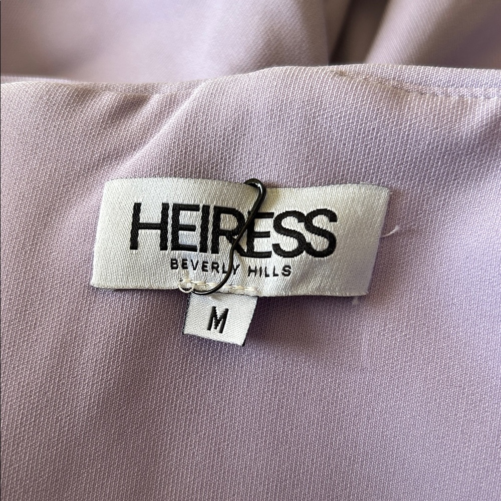 Heiress‎ Jewel Tone Lilac Corset Ruched Off the Shoulder Dress Cocktail Attire M - Picture 6 of 7